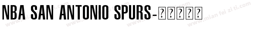 NBA San Antonio Spurs字体转换
